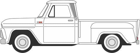 Chevrolet Stepside 1965 White (87CP65005)
